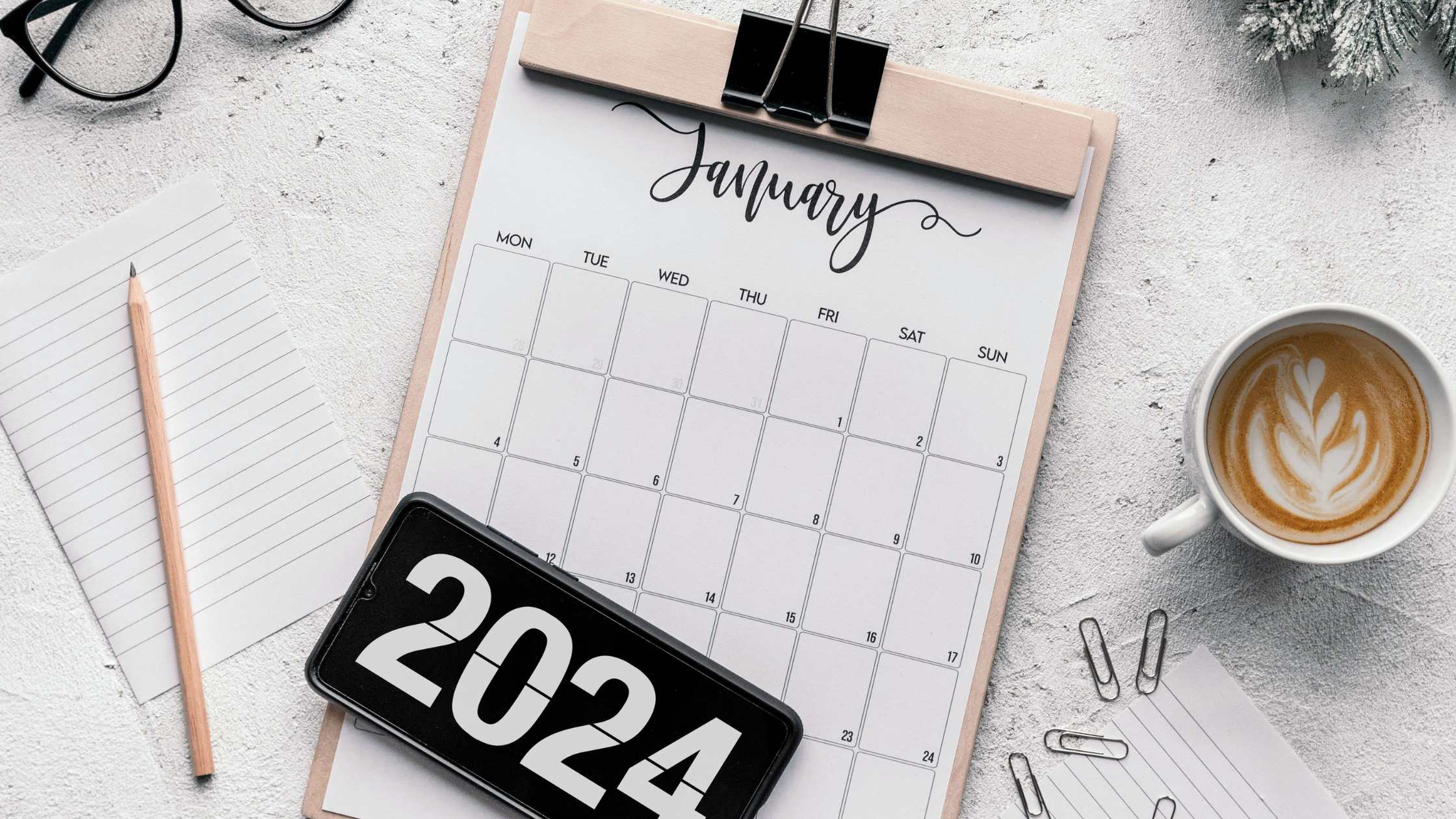 2024 Goals Calendar
